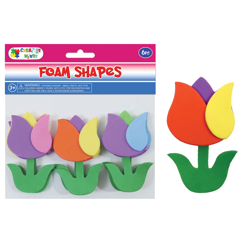 FOAM CRAFT TULIPS 6PC