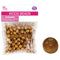 WOOD BEADS ROUND BROWN 10MM 150PC