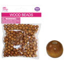 WOODEN BEAD BROWN 8MM 250PC