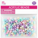 ACRYLIC BEADS 8x6MM 200PC