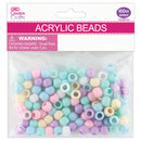 ACRYLIC BEADS 10x8MM 100PC