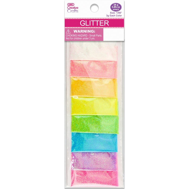 GLITTER RAINBOW PASTEL 1/96" 24G