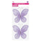 BUTTERFLY EMBELISHMENT 10CM 2PC PURPLE