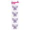 BUTTERFLY EMBELISHMENT 5.5CM 4PC PURPLE