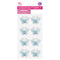 BUTTERFLY EMBELISHMENT 2.5CM 8PC LT BLUE