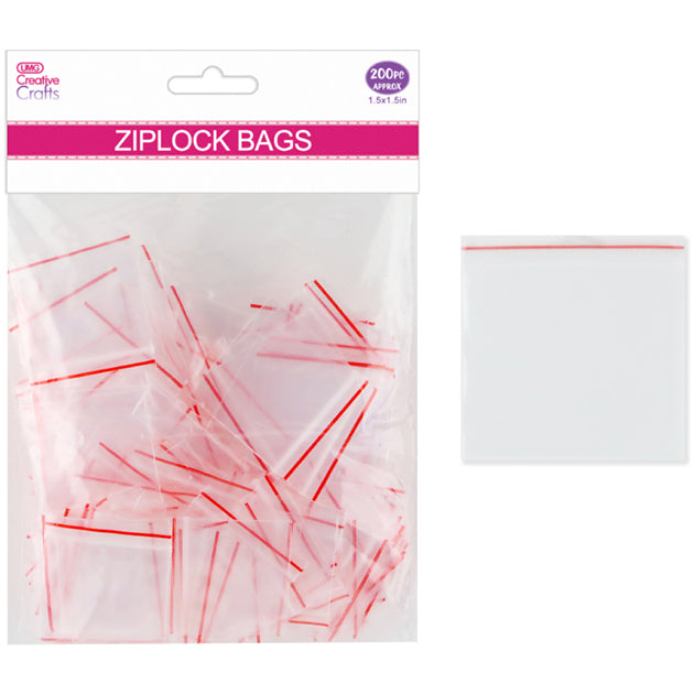 ZIP LOCK POLYBAGS 1.5" X 1.5" 200PCS/PK