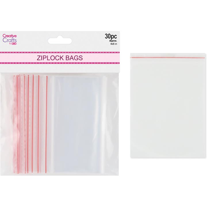ZIP LOCK POLYBAGS 4"X6" 30PCS/PK