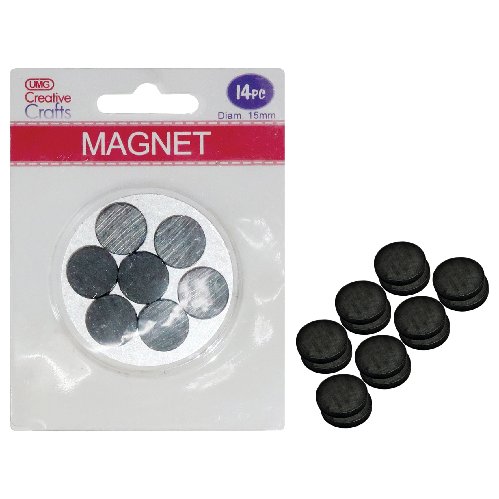 MAGNETS 15MM (DIA) 14PK