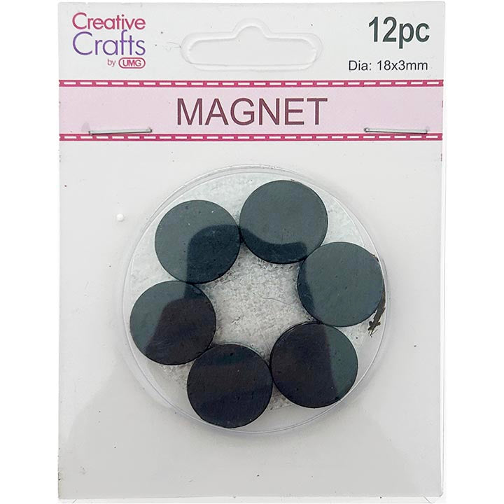 MAGNETS 18MM (DIA) 12PK