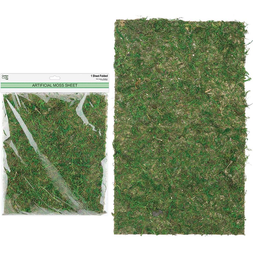 ARTIFICIAL MOSS SHEET 30x50CM