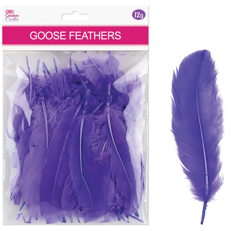 GOOSE FEATHERS 3"-5"-12G LAVENDER