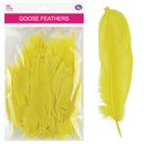 GOOSE FEATHERS 5"-7" 9G YELLOW