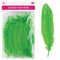 GOOSE FEATHERS 5"-7" 9G LIGHT GREEN