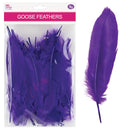 GOOSE FEATHERS 5"-7" 9G PURPLE