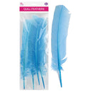 QUILL FEATHER 10"-12" 4PC LIGHT BLUE