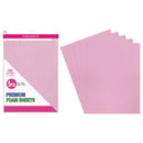 FOAM SHEETS 9"X12" 5PC LIGHT PINK 2MM THICK