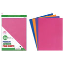 FOAM SHEETS PEEL&STICK 9"X12" 4PC HOT COLORS 2MM THICK