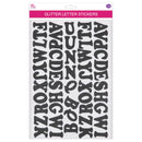 GLITTER LETTER SHEET 20*30CM BLACK 3.5CM 5 ROWS