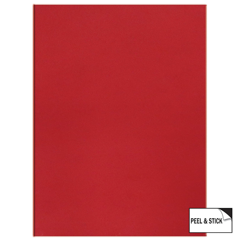 FOAM LARGE SHEET PEEL&STICK RED 23.5"X15.5" 2MM