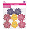 FELT FLOWER HEAD W/GEM 6CM 8PC