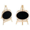 BLACK BOARD EASEL OVAL 26CM