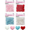 HEARTS MEDIUM 70PC BAG 4 ASSTD