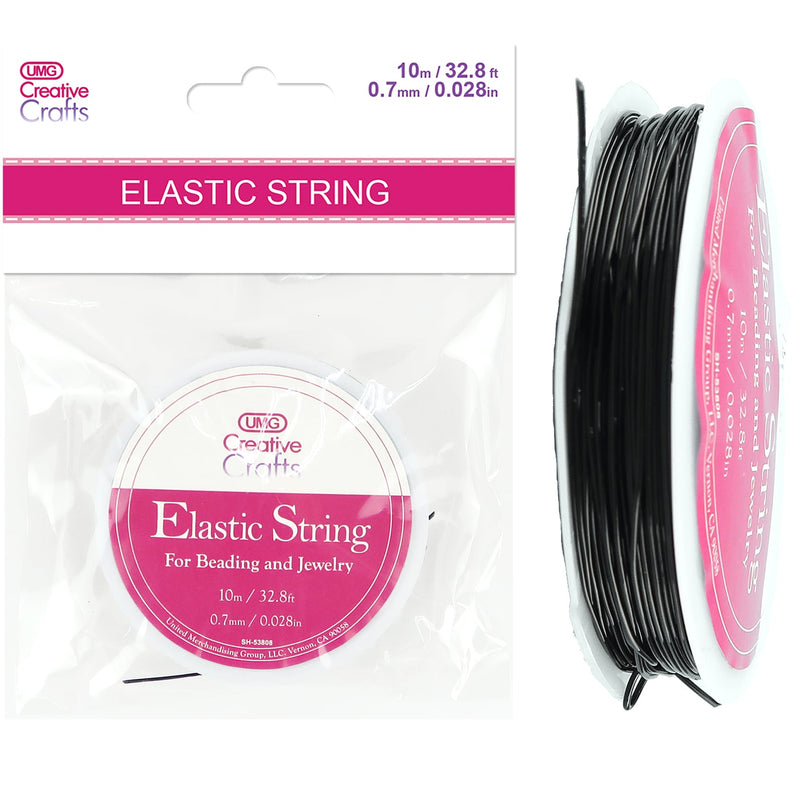 STRETCH CORD BLACK 0.7mm x 10m