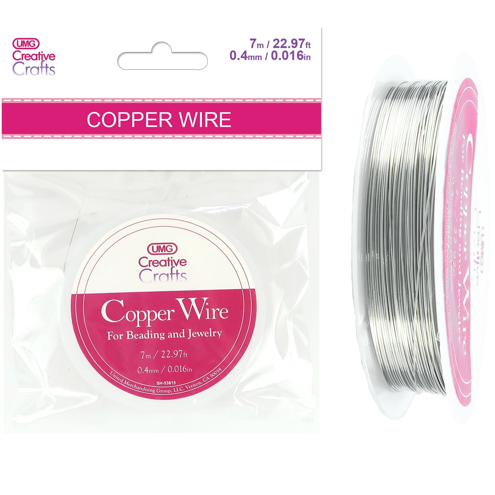 COPPER CORD SILVER 0.4mm x 7m