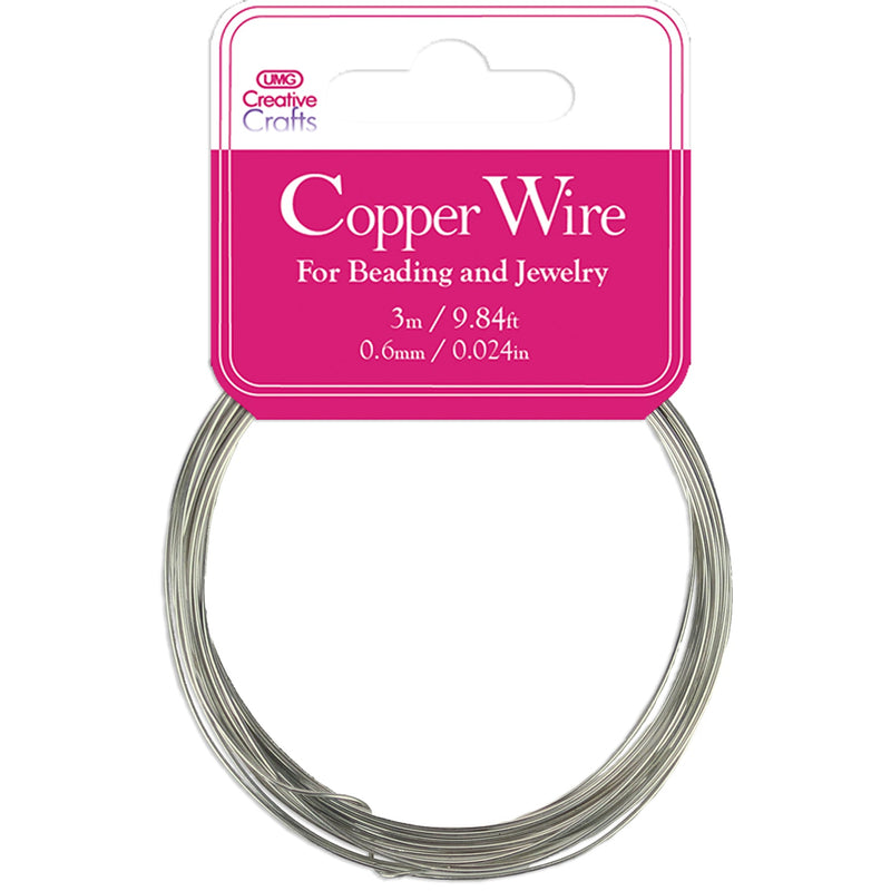 COPPER CORD SILVER PLATED 0.6mm x 3m