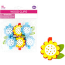 CRAFT FLOWER CLIPS 6PC 4.5CMx3.5CM