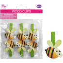 CRAFT BEE CLIPS 6PC 4.5CMx3.5CM