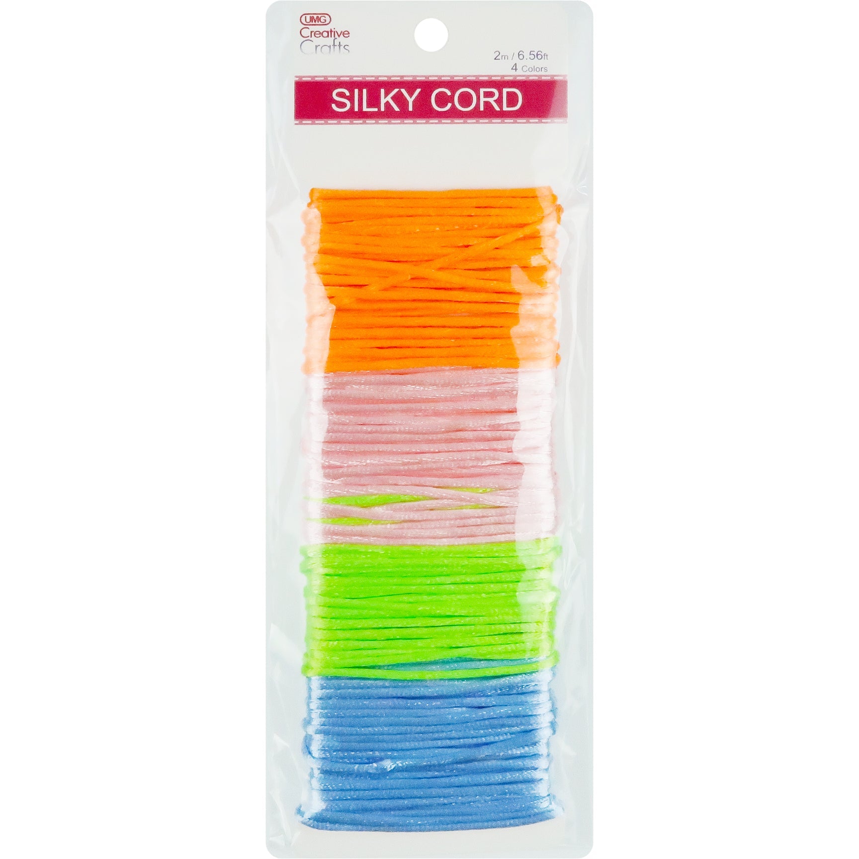 SILKY CORDS 2MM 5YDSx4COLORS (TROPICAL)