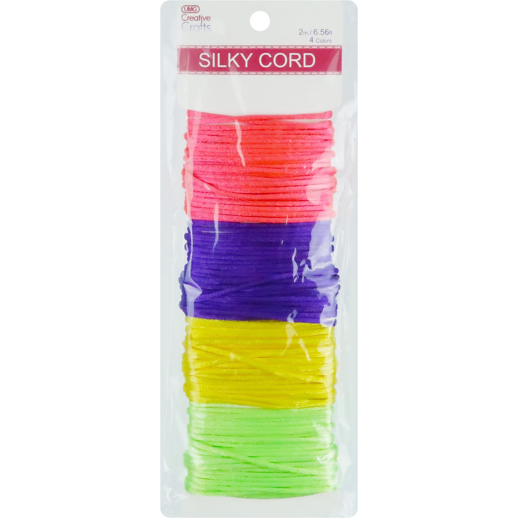 SILKY CORDS 2MM 5YDSx4COLORS (GLAMOUR)