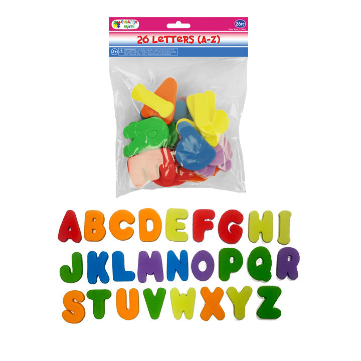 FOAM ALPHABETS 6CM 26PC