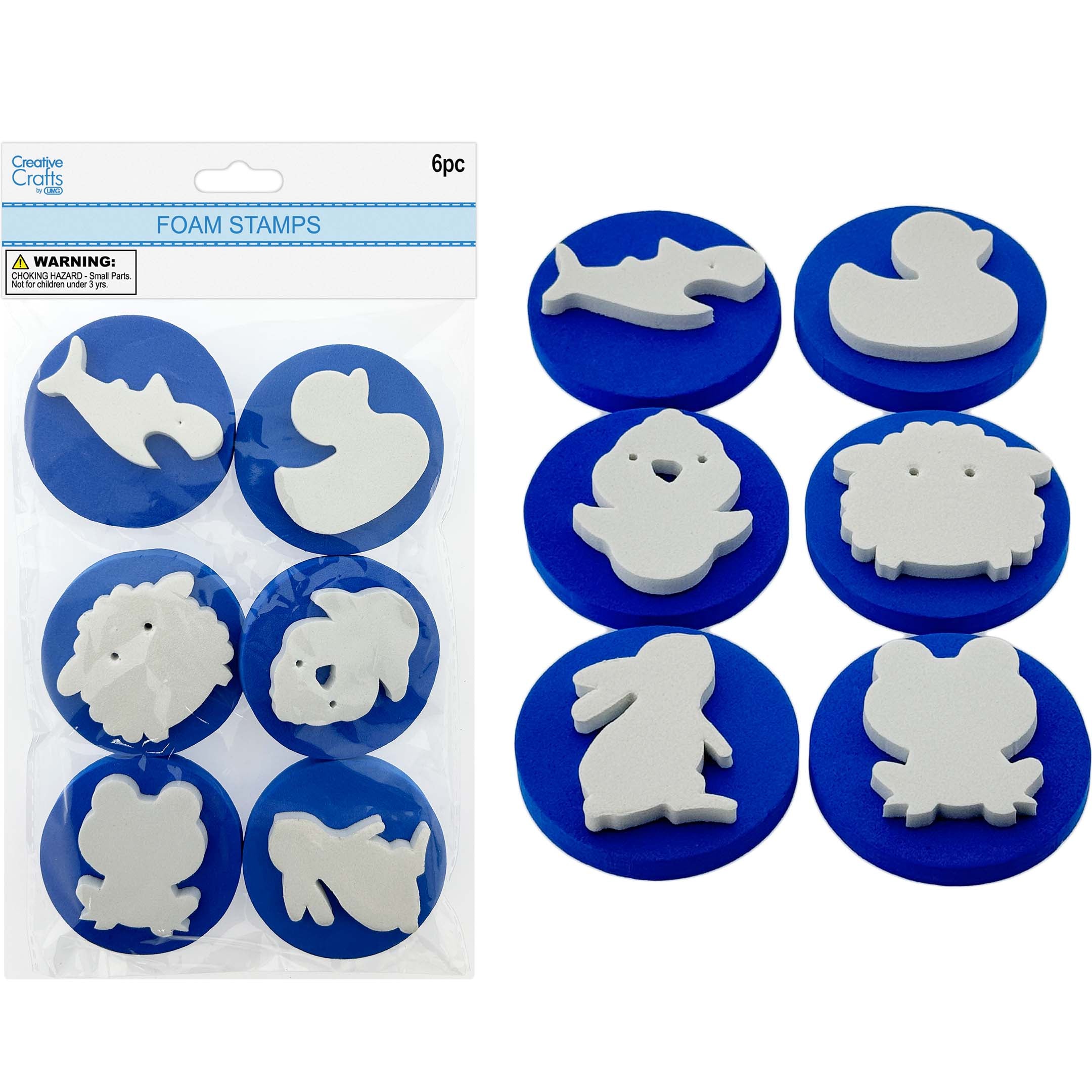 FOAM STAMP 6PCS SHAPES