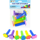 FOAM STAMP PLASTIC HANDLE 6PCS SHAPES