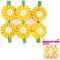 FELT SUNFLOWER CLIP 4.5CM 6PC