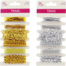 TRIMS SAMPLER GOLD/SILVER ASSTD 6X1M EA