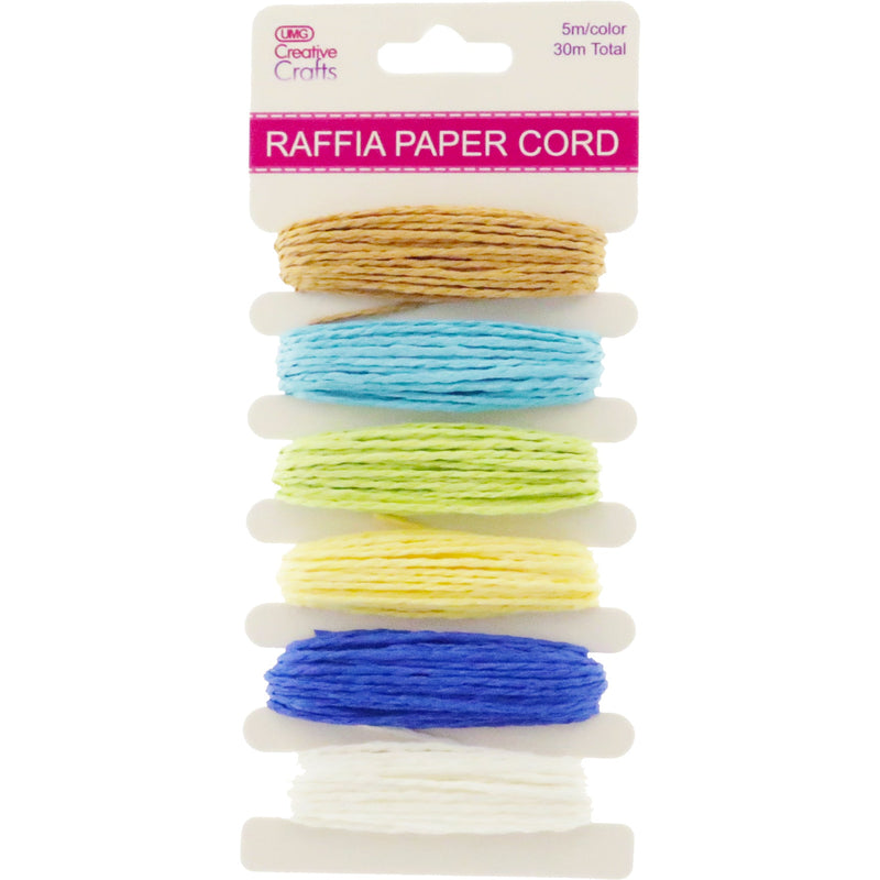 RAFFIA PAPER CORD SEA 5M EA