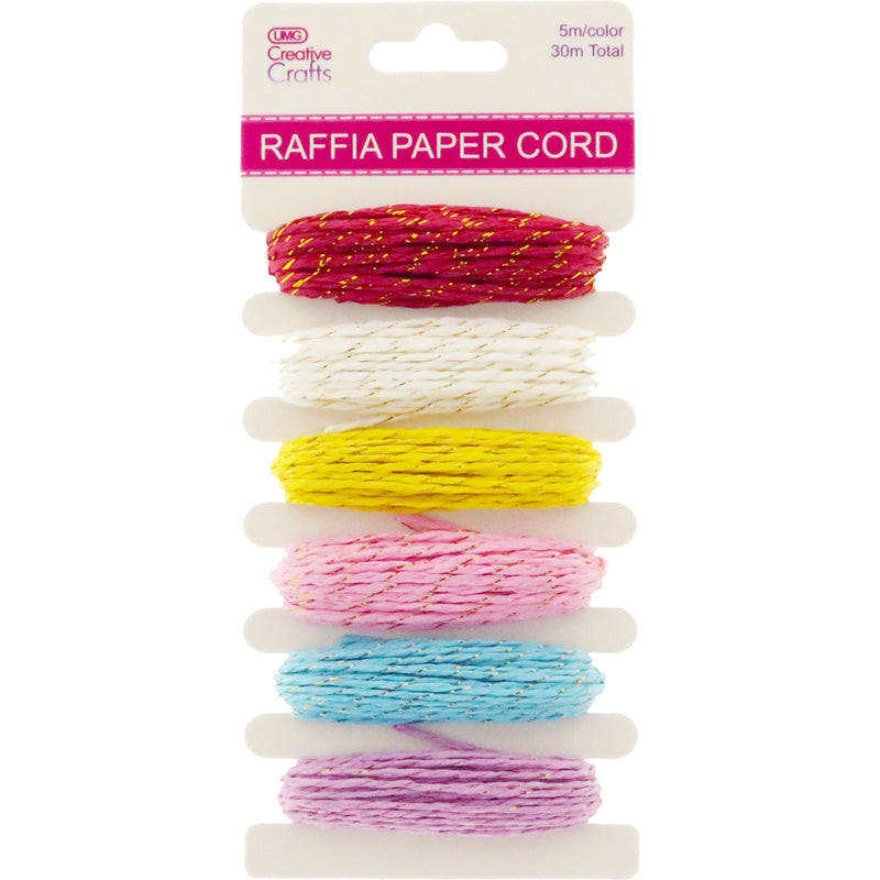 RAFFIA PAPER CORD SUNSET 5M EA