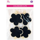 WOOD FLOWER CKBOARD CLIPS 7.2CM 4PC