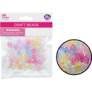 BEAD GEMSTONE HEART 10MM 25G MIX COLOR