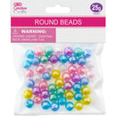 BEAD ROUND 10MM 25G MIX COLOR