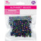 ALPHABET BEADS SQUARE 7MM 25G BLACK BG