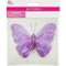 BUTTERFLY CLIP EMB PURPLE 12CM 1PC