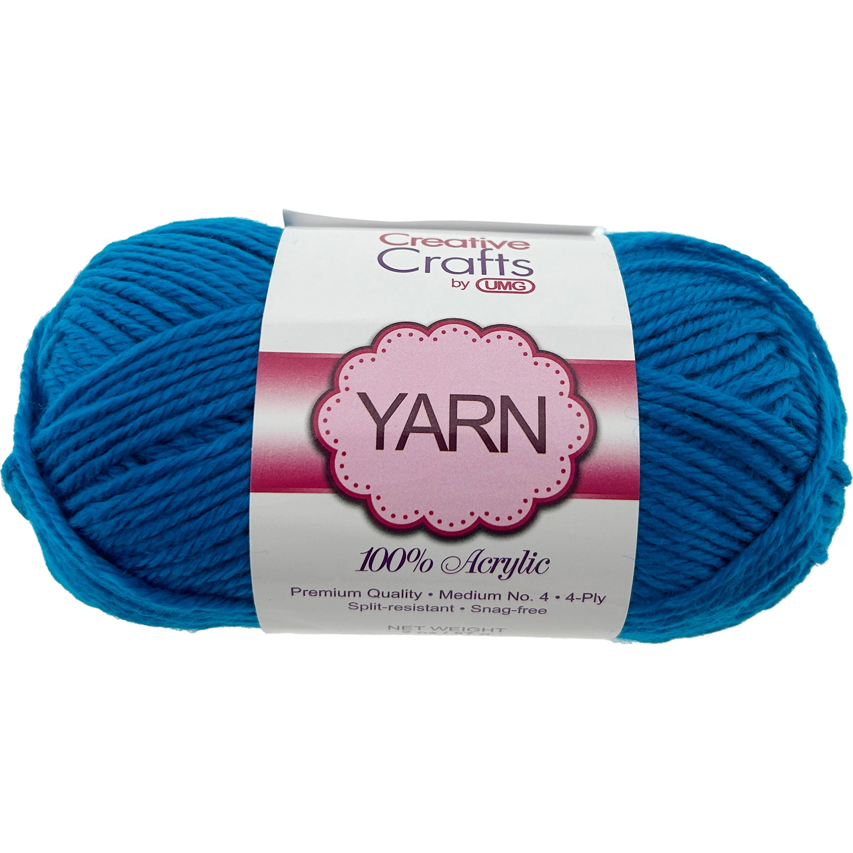 YARN, ACRYLIC (DARK TEAL) 2OZ #4 MD 4-STRAND