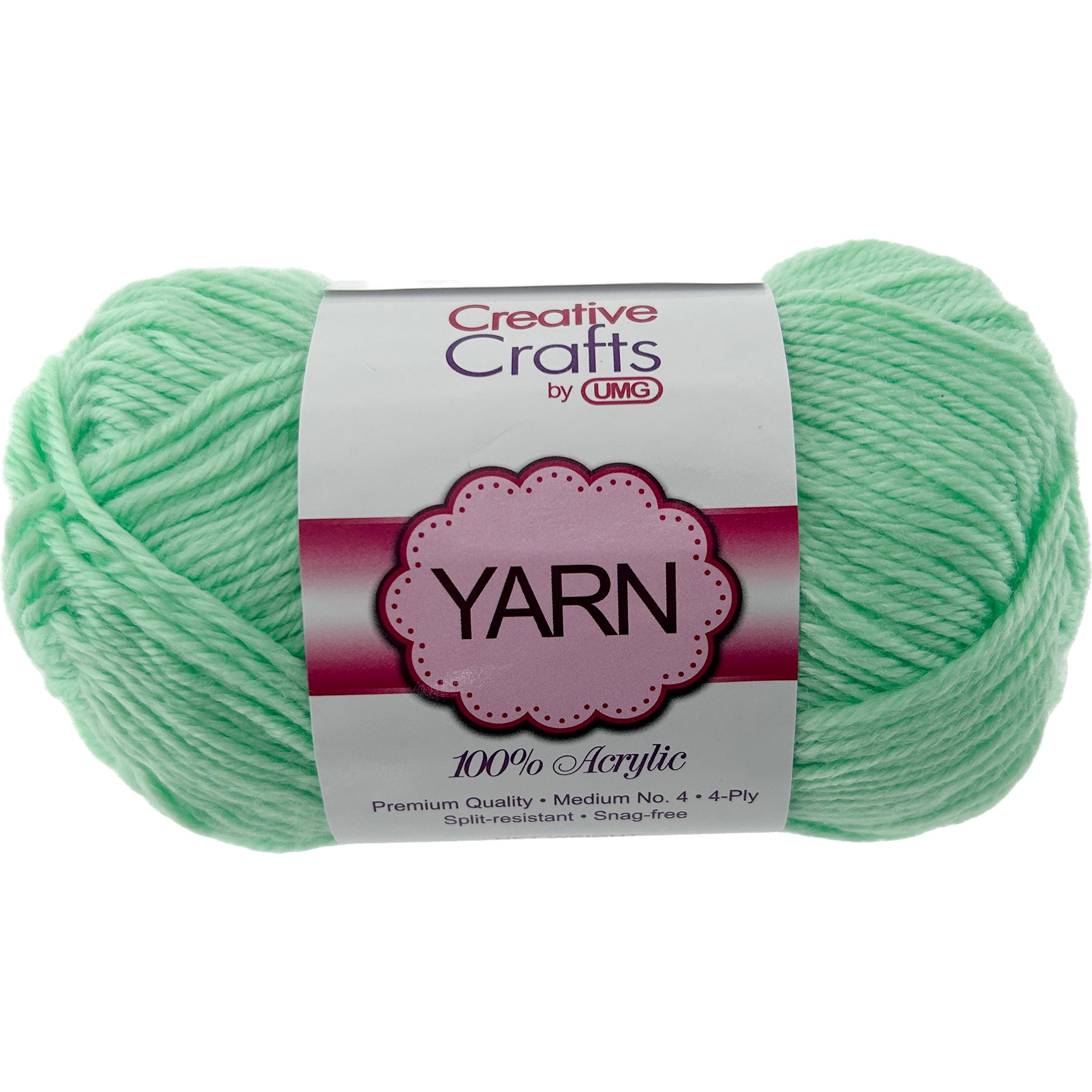 YARN, ACRYLIC (MINT) 2OZ #4 MD 4-STRAND