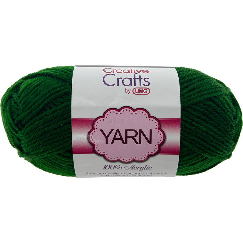 YARN, ACRYLIC (EMERALD GREEN) 2OZ
