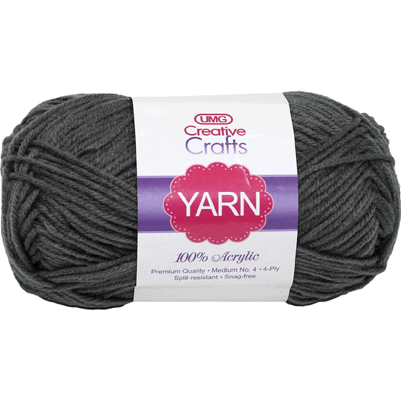 YARN, ACRYLIC (DK GREY) 2OZ