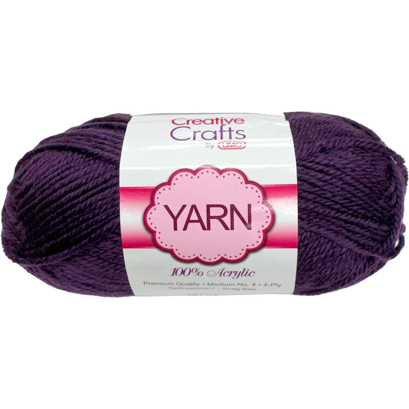 YARN, ACRYLIC (DARK VIOLET) 2OZ